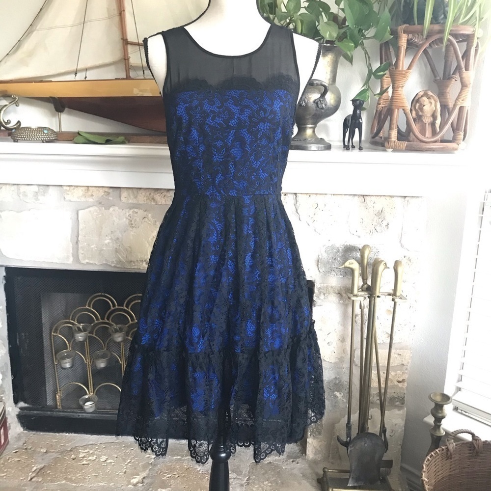 anthro moulinette soeurs sapphire blue lac… - Picture 3 of 8